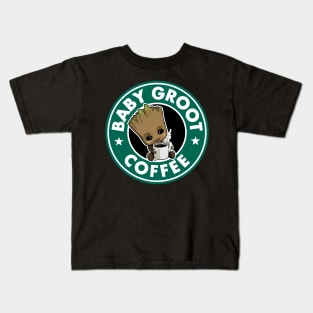 Baby Groot Coffee Kids T-Shirt